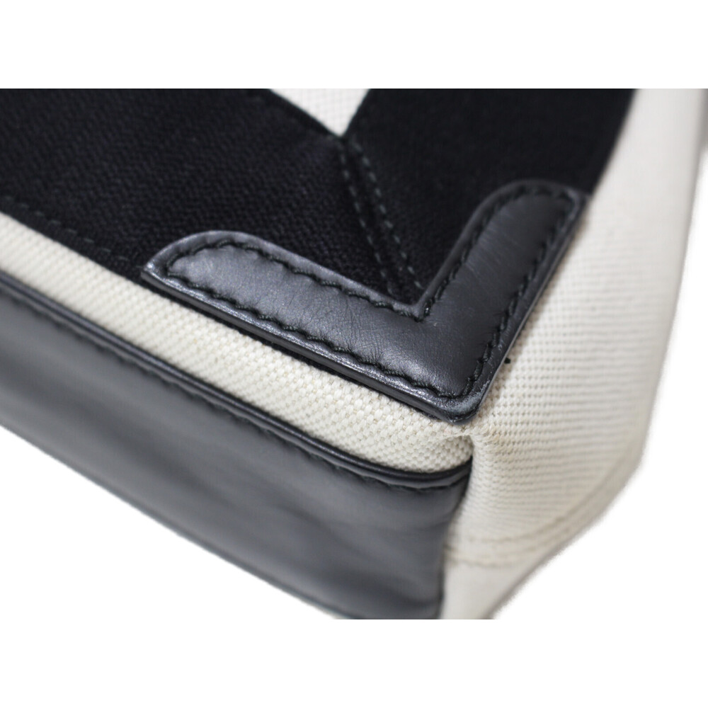 Balenciaga Cabas black Navy handbag pouch canvas calfskin XS shoulder bag Blue - Picture 5 of 7